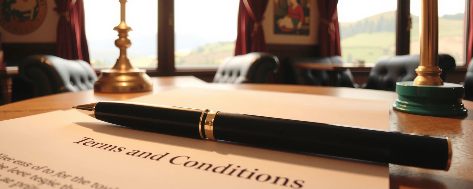 Terms document close-up