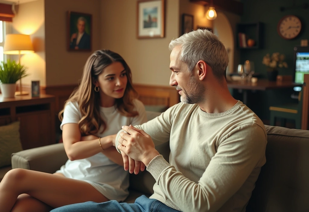 Supportive conversation between two people